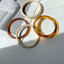 Retro Amber Pattern Acrylic Bangle Bracelet for Women