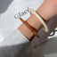 Retro Amber Pattern Acrylic Bangle Bracelet for Women