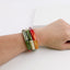 Retro Acrylic Bangle Bracelet Set