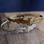 Retro Gold Plated Men's Bangle and Gothic Bat Halloween Bracelet