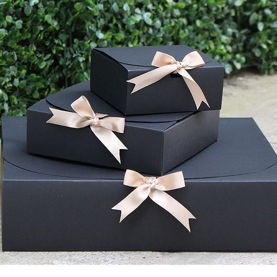 Retro Solid Color Gift Wrapping and Cosmetic Box Set