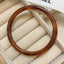 Retro Geometric Resin Bangle for Women