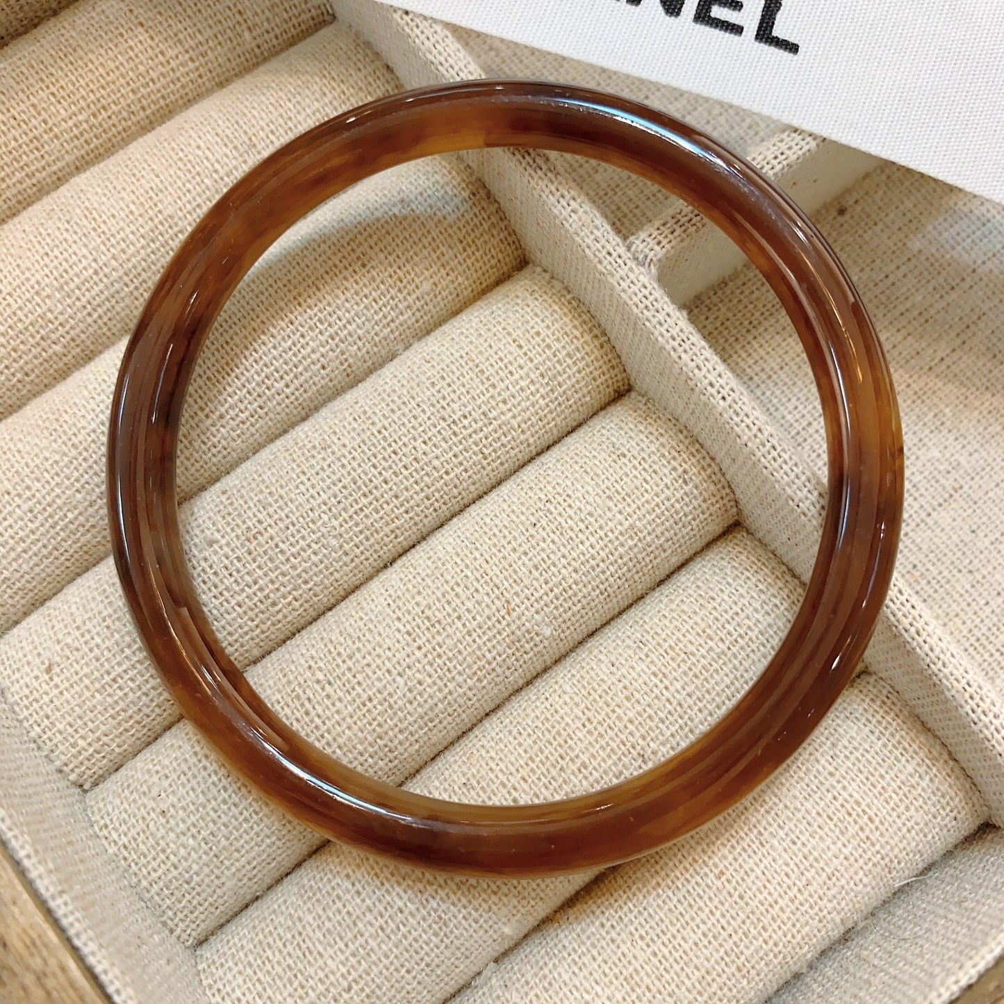 Retro Geometric Resin Bangle for Women