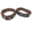 Retro Square Wood Bead Elastic Bracelet