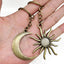 Retro Sun Moon Gold Plated Alloy Keychain Pendant