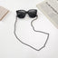 Retro Solid Color Beaded Glasses and Mask Holder Chain