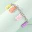 Retro Candy Color Resin Bear Pendant Bracelet