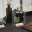 Retro Transparent Acrylic Jewelry Display Stand with Wooden Base