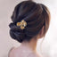 Retro U-Shape Metal Plated Floral Hairpin Set