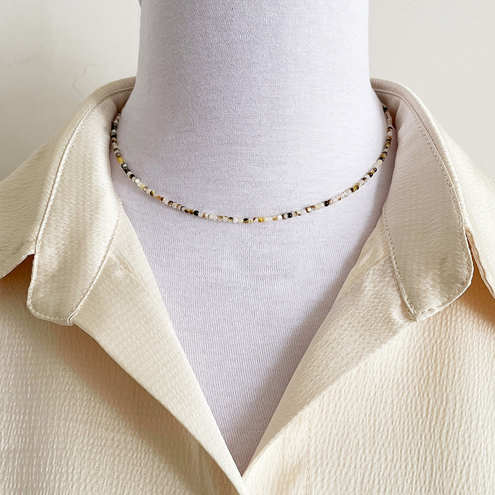 Retro Multicolor Shell Beaded Freshwater Pearl Women's Necklace