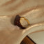 Retro Geometric Water Droplet Enamel 18k Gold Plated Copper Ring