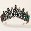 Rhinestone Baroque Black Retro Bridal Crown Headpiece