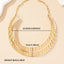 Roman Style Geometric Metal Double Layer Women's Choker Necklace