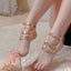 Romantic Multi-Layer Tassel 14k Gold Plated Copper Anklet