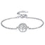 S925 Silver Tree of Life Adjustable Bracelet - Hollow Leaf Design Jewelry