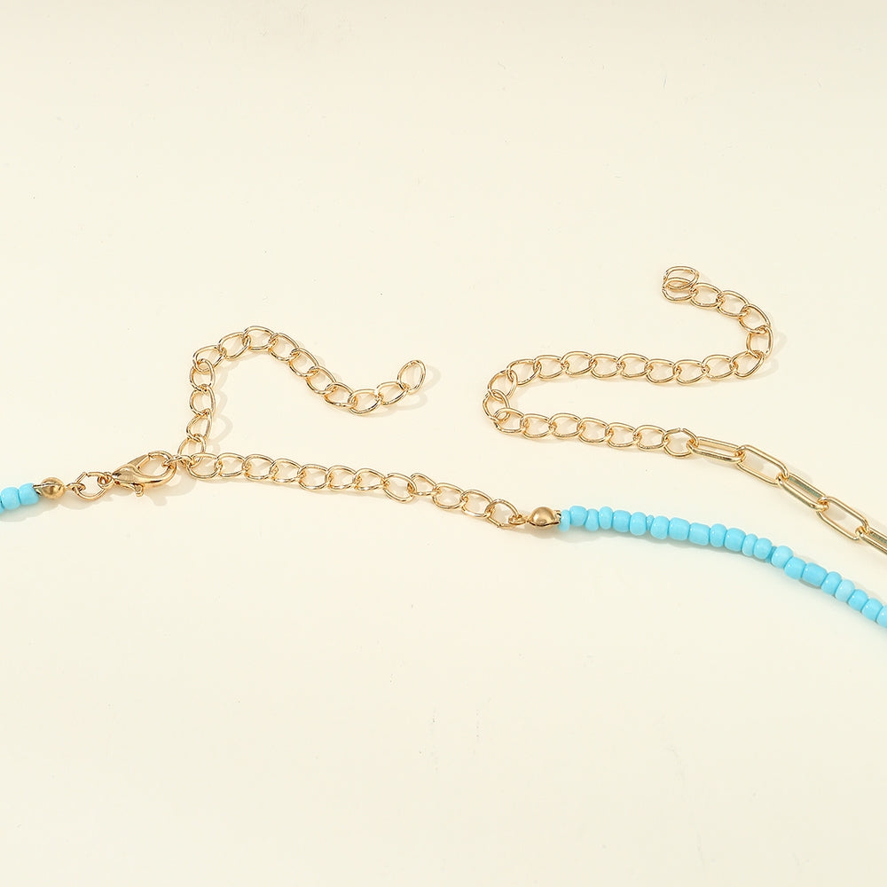 Colorful Beaded Evil Eye Women's Chain Belt Body Accessory