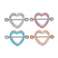 Stainless Steel Heart Inlay Rhinestone Nipple Ring Jewelry