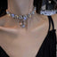 Sexy Shiny Rhinestone Crystal Choker Necklace for Women