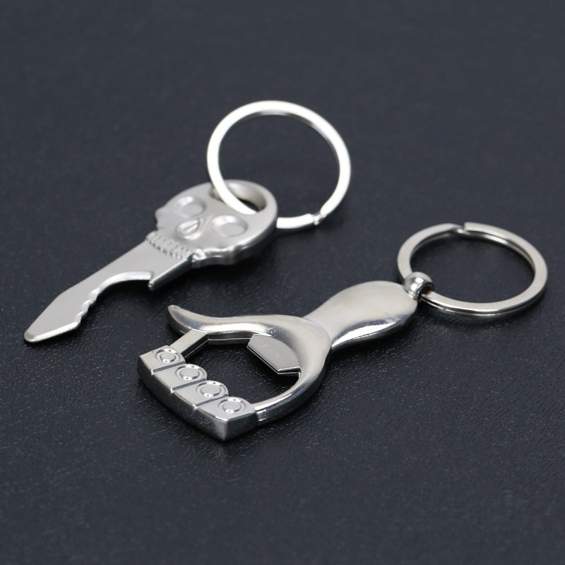 Shark Glossy Metal Bottle Opener Keychain Creative Gift