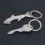 Shark Glossy Metal Bottle Opener Keychain Creative Gift