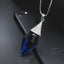 Shiny Rhombus Crystal Pendant Necklace with Copper Alloy Chain