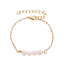 Minimalist Pearl and Alloy Beaded Bracelet - Elegant Freshwater Design