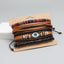 Simple DIY Multi-Layer Leather Bracelet Set - Vintage Braided Eye Bohemian Style