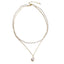 Simple Double-Layer Pearl Choker Necklace