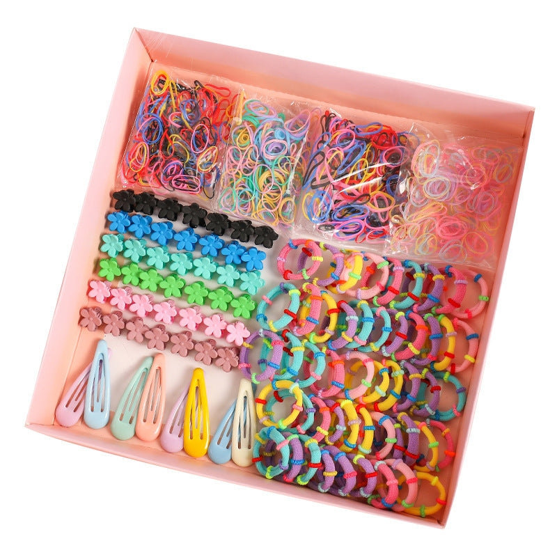 Children's Floral Hair Accessories Gift Box Set - Hair Clips & Bands