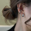 Simple Irregular Metal Chain Long Tassel Ear Cuff Set - No Piercing Required