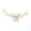 Simple Pearl Leaf Hair Comb Bridal Accessories