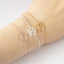 Simple Rose Gold Stainless Steel Lotus Bracelet Gift for Women