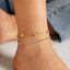 Simple Shell Starfish Beach Style Diamond Anklet for Women