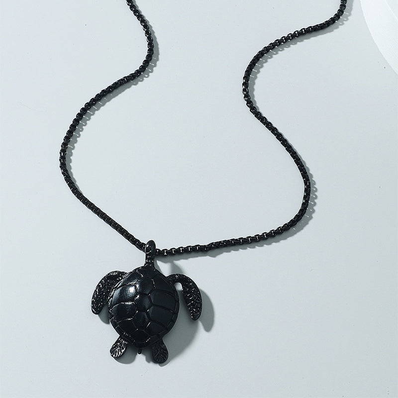 Simple Style Colorful Turtle Pendant Necklace for Men