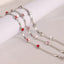Simple Style Artistic Pentagram Heart Shape Floral Stainless Steel Snake Chain Bracelets for Women