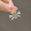 Simple Bow Knot Rhinestone Hair Claw Clips for Teens