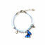 Simple Blue Butterfly Alloy Knitting Bracelet for Women