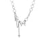 Simple Butterfly Alloy Tassel Choker Necklace for Women