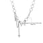 Simple Butterfly Alloy Tassel Choker Necklace for Women