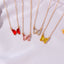 Elegant Crystal Butterfly Pendant Necklace for Women