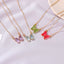 Elegant Crystal Butterfly Pendant Necklace for Women