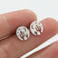 Simple Cactus Star Moon Stainless Steel Hollow Out Stud Earrings