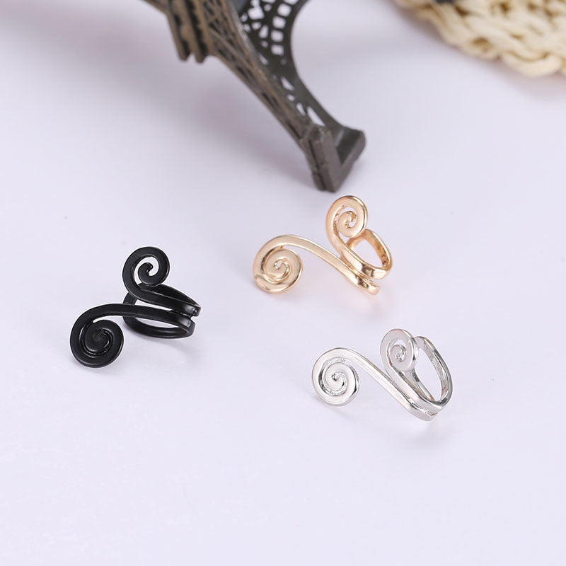 Simple Style Cartoon Character Alloy Plated Women's Ear Clips - Fashion Acupressure Non-Pierced Earrings