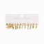 Simple Geometric Gold Plated Pearl Inlay Circle Earrings for Women