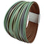 Simple Style Multicolor Layered PU Leather Women's Bracelet