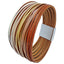 Simple Style Multicolor Layered PU Leather Women's Bracelet