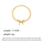 Simple Classic Bow Knot Imitation Pearl 18k Gold Beaded Bracelet for Women