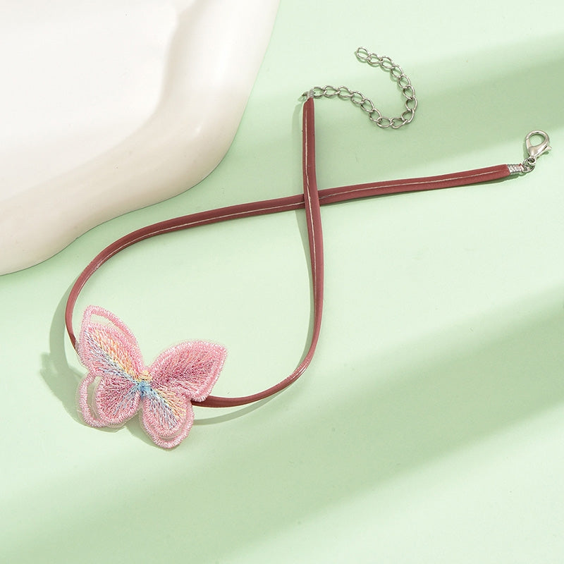 Simple Classic Butterfly Bowknot Women's Choker Necklace