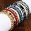 Simple Style Color Block Crystal Beaded Multi-Layer Women's Bracelet