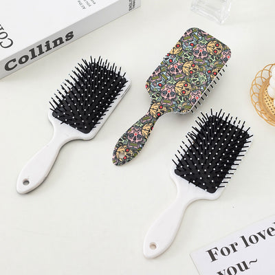 Simple Classic Skull Style Plastic Hair Comb with Air Cushion Massage